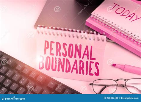 Conceptual Display Personal Boundaries Business Approach Something