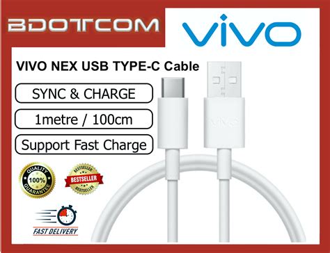 Vivo NEX Fast Charge USB Type C Sync Charge Cable For Vivo NEX 3 Nex