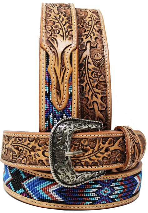 Personalized Customized Heavy Duty Western Hand Tooled Full Grain