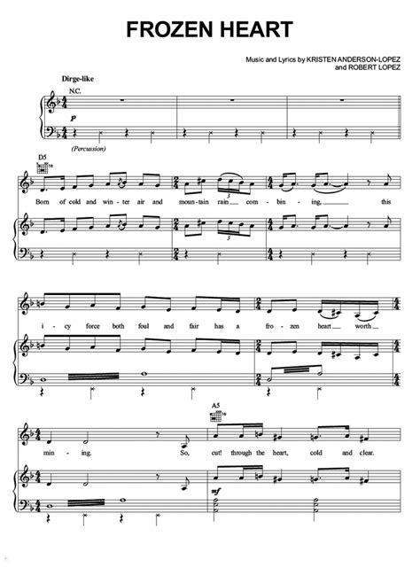 FROZEN HEART Piano Sheet music | Easy Sheet Music