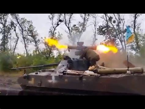 Ukraine Forces Fire A M Konkurs Anti Tank Missile Mounted Atop A