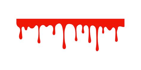 Ilustración De Sangre Derramada Un Líquido Pegajoso Rojo Que Se Asemejaba A La Gota De Sangre