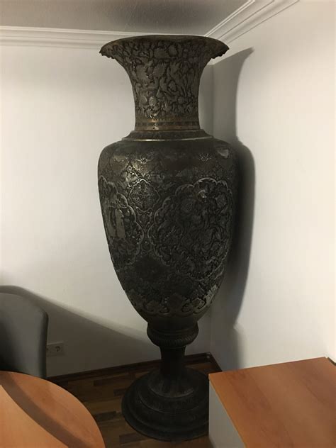 Riesige Fast 2 Meter Antike Persische Vase Aus Vermutlich Isfahan