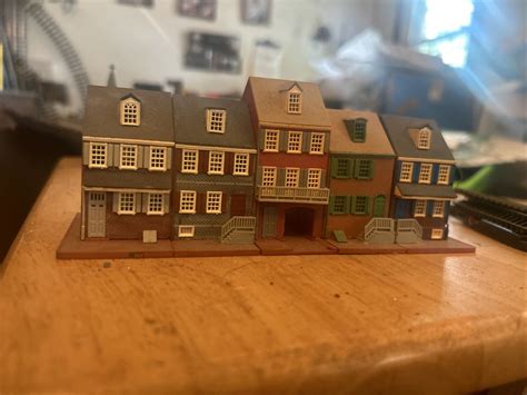 5 N Scale Row Houses Ebay