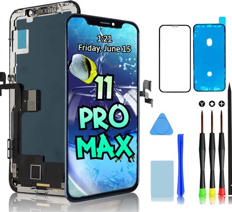 For Iphone 11 Pro Max Screen Replacement 6 5 Inch Lcd Display 3d Touch Digitizer Frame Assembly