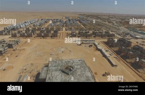 Rafha Housing Project. Large construction project in the desert of ...