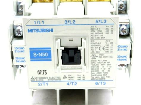 NEW MITSUBISHI S N50 MAGNETIC CONTACTOR SN50 AC200V SB Industrial