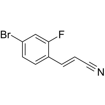 1251527 80 6 3 4 Bromo 2 Fluorophenyl 2 Propenenitrile ChemScene Llc