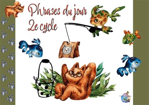 Phrases Du Jour E Cycle Et Adapt Sec