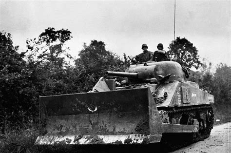 Sherman Tank With Bulldozer Shovel Chicago Boyz