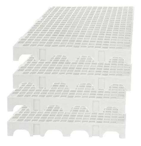 10 Palete Estrado Pallet Piso De Plastico Branco 50x25 Full R 108 Em