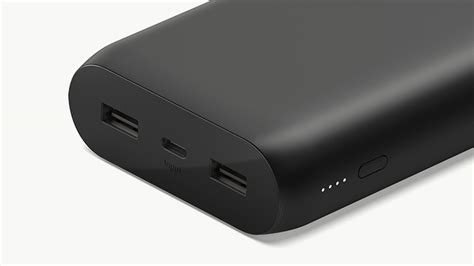 Belkin 20K Power Bank with Dual USB-A , USB-C IN, Black – Golden Connector