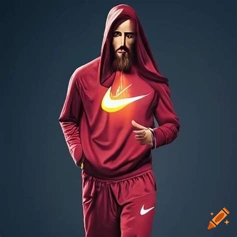 Depiction Of Jesus Christ In A Nike Tracksuit On Craiyon