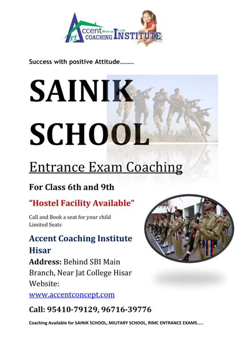 Top 10 Sainik School Entrance Exam Coaching Institute (Centre) in India ...