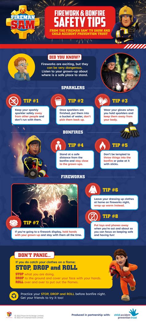 Fireman Sams Firework Safety Tips Bonfire Night Safety