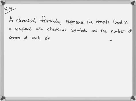 ⏩SOLVED:What is a chemical formula? List some examples. | Numerade