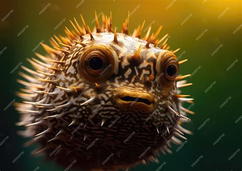 Premium AI Image | Blowfish are species of fish in the family ...