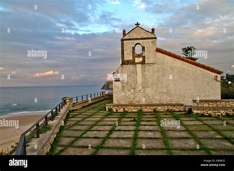 Ermita Del Mirador De Santa Lucia Comillas Cantabria Spain Stock