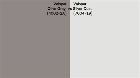 Valspar Olive Gray Vs Silver Dust Side By Side Comparison