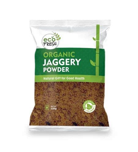 Indian Eco Fresh Organic Jaggery Powder Packaging Type Packet