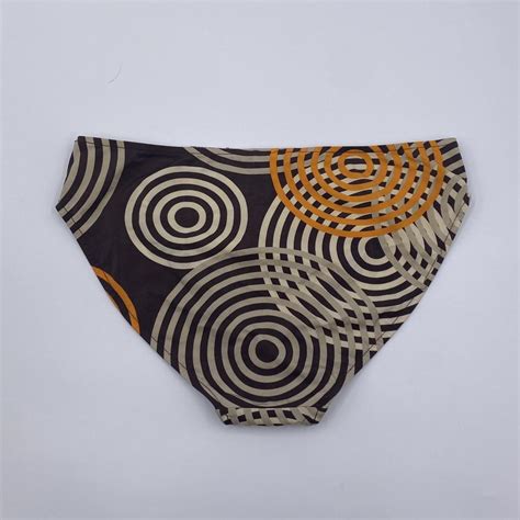 Funky 2000s Circle Bikini Bottom Good Used Depop