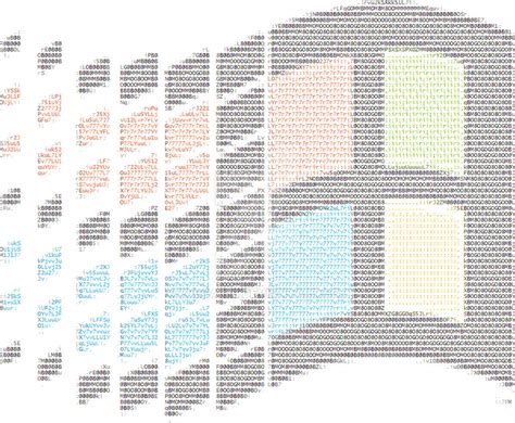 Ascii Windows Logo With Color By Lucca320 On Deviantart