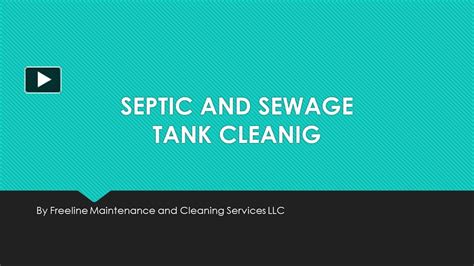 Ppt Septic And Sewage Tank Cleaning Powerpoint Presentation Free To