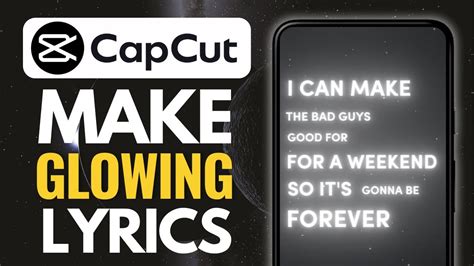 How To Make Glowing Text Lyrics In Capcut Youtube