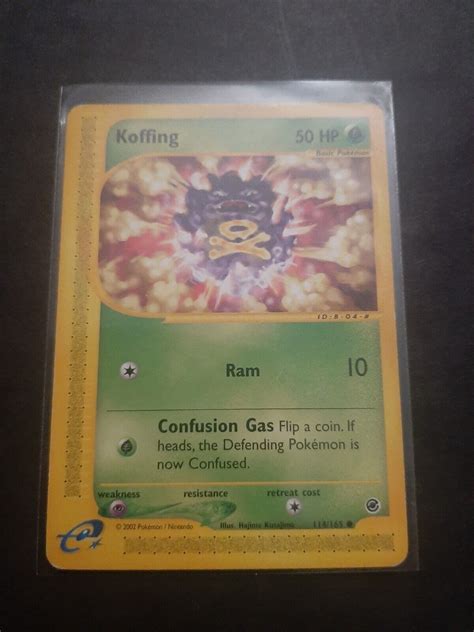 Pokemon Koffing Uncommon Nm Card Expedition Ebay