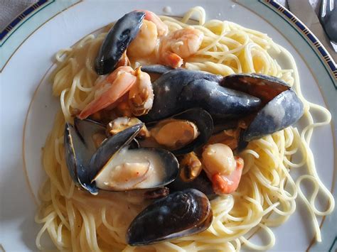 Spaghettis Aux Moules Et Crevettes Recette De Spaghettis Aux Moules