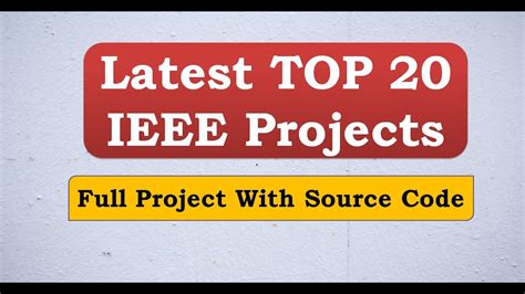 Latest Top Ieee Projects With Source Code Latest Image Processing