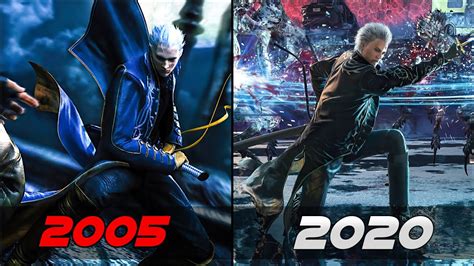 Evolution Of Vergil Gameplay 2005 2020 Devil May Cry 5 Special