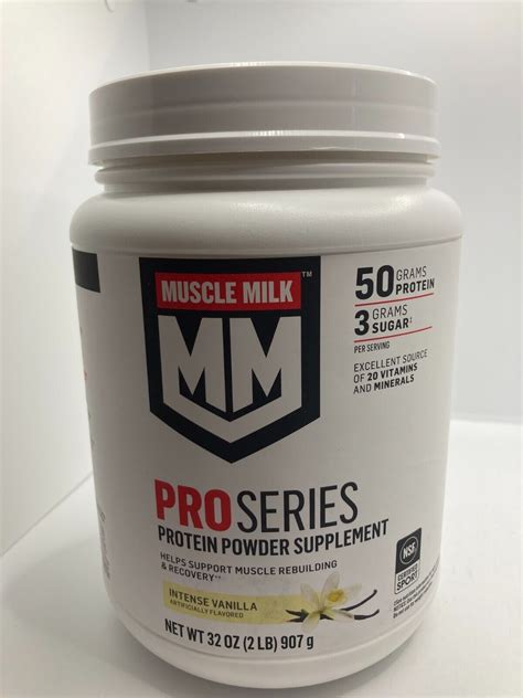 Muscle Milk Pro Series Protein Powder Supplement Intense Vanilla C