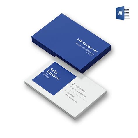 Microsoft Word Business Cards Designs Inc Designs Inc