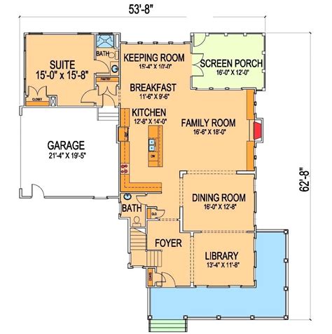 Award Winning Farmhouse Plan First Floor Layout SDL Custom Homes