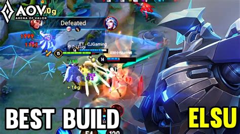 Aov Elsu Gameplay Best Build Arena Of Valor Li Nqu Nmobile Rov