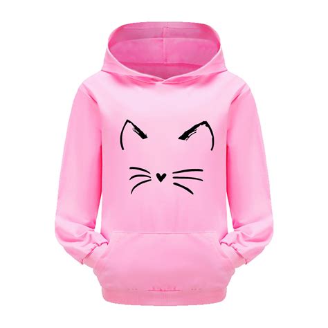 Kids Graphic Hoodies Girls 10 12 Preppy Hoodies For Girls Patchwork