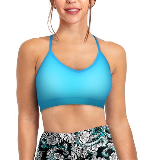 Eco Friendly Bahama Blue Convertible Bikini Sports Bra