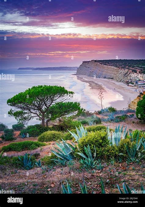 Sunset Praia de Porto Mos, Porto de Mos Beach Lagos,Algarve,Portugal ...