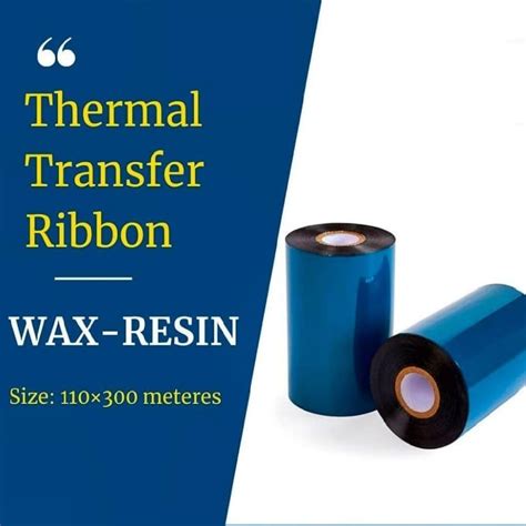 Blue And Black Thermal Transfer Wax Resin Ribbon Roll For Barcode Printing At Rs 420roll In