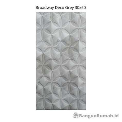 Jual Keramik Dinding Dekoratif Broadway Deco Grey 30x60 Jakarta Utara