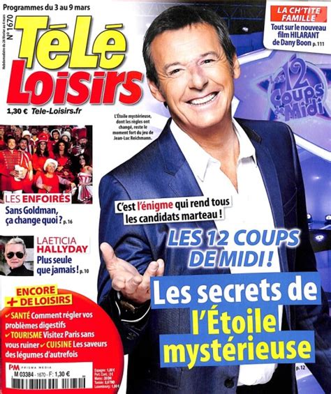 Photo Magzine Télé Loisirs En Kiosques Le 26 Février 2018 Purepeople