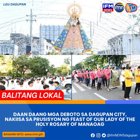 DAAN DAANG MGA DEBOTO SA DAGUPAN CITY NAKIISA SA PRUSISYON NG FEAST OF