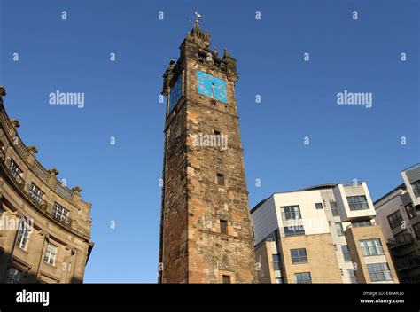 Tolbooth Clock Tower Glasgow Scotland December 2014 Stock Photo Alamy