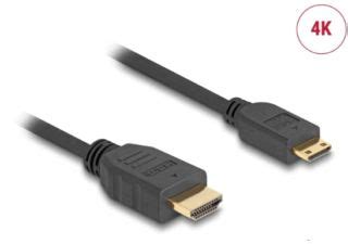 Delock C Ble Hdmi Haute Vitesse Avec Ethernet Hdmi A M Le Hdmi Mini