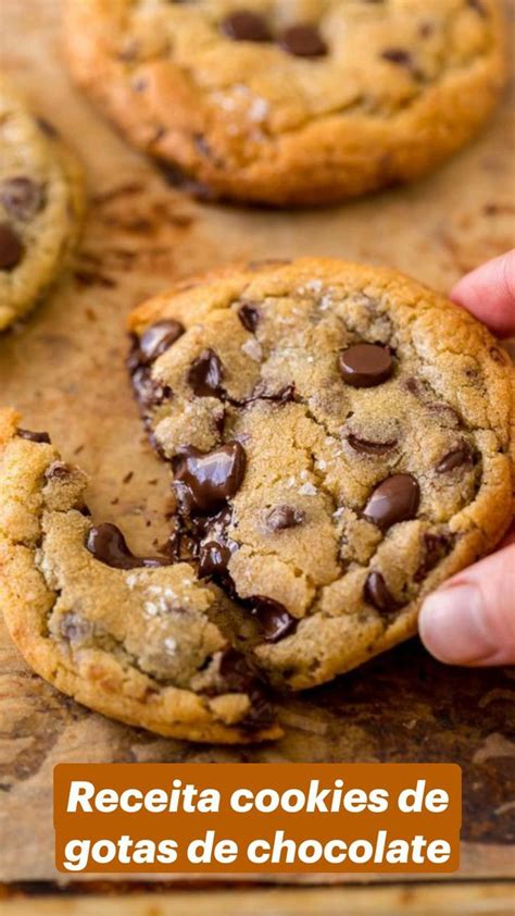 Receita De Cookies Gota De Chocolate Cookies Gotas De Chocolate