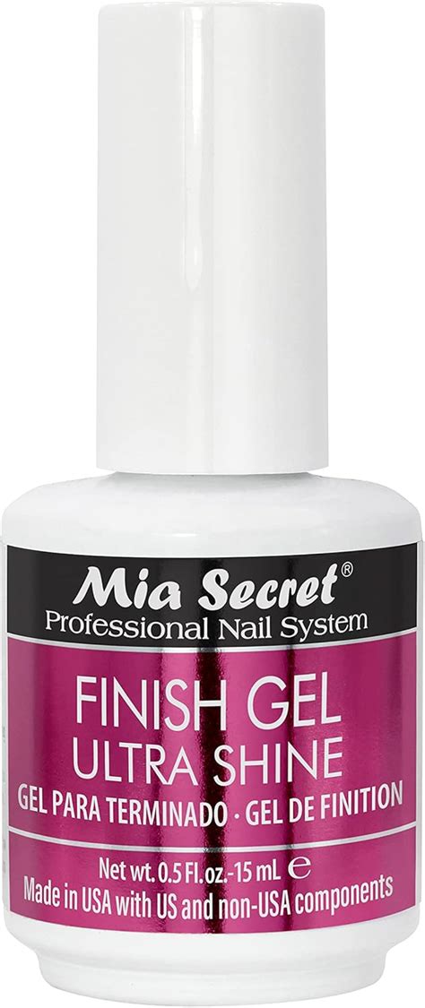 Mia Secret Uv Finish Gel Top Coat For Gel Or Acrylic Ml No Wipe