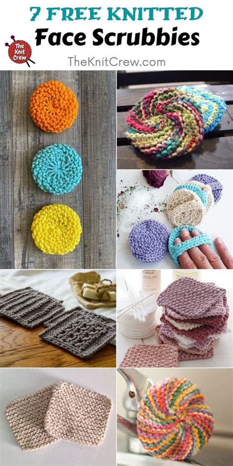 7 Free Knitted Face Scrubbies The Knit Crew Scrubbies Crochet