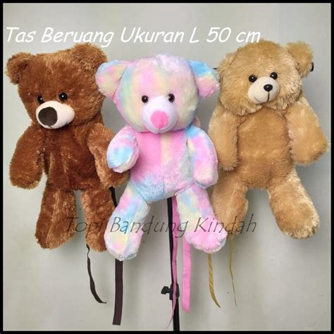 Jual Tas Boneka Beruang Ukuran L 50 Cm Bahan Bulu Lembut Premium Tas