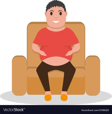 Fat People Cartoon Sitting